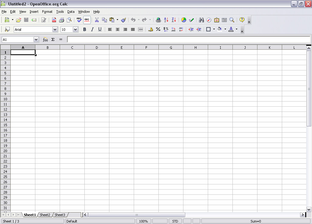 Openoffice Excel