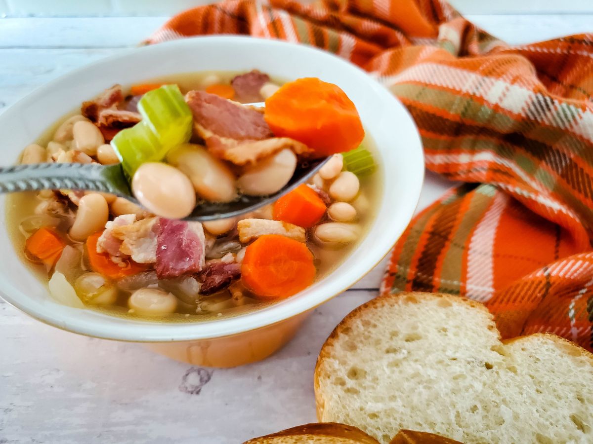 Slow Cooker Bean and Bacon Soup Moneywise Moms Easy Family Recipes
