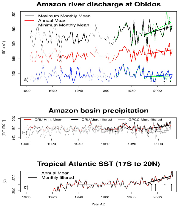 Amazon's flood/drought cycle more extreme, less predictable