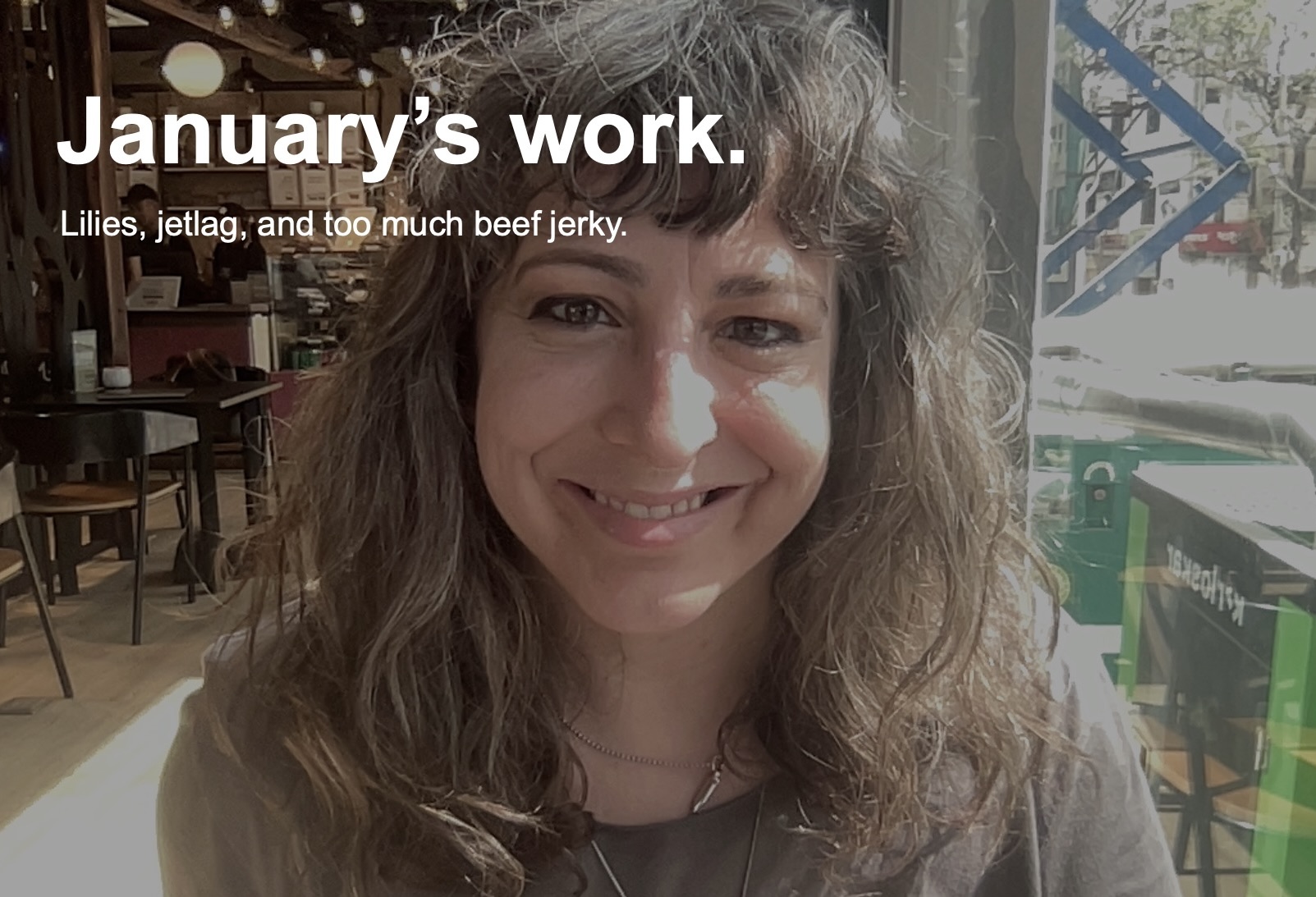 January’s work. monica byrne