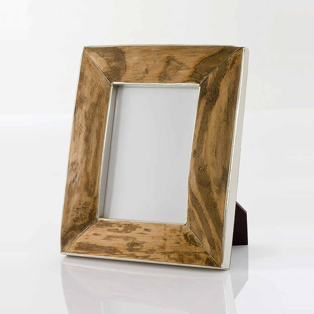 Frontier Silver & Wood Frames Rectangle
