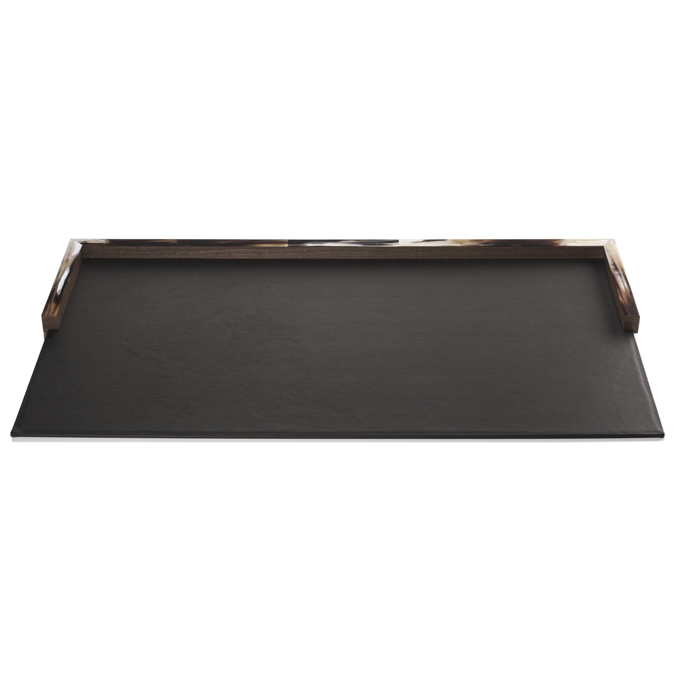 Dustin Leather Desk Blotter Dark Brown Moniker Home