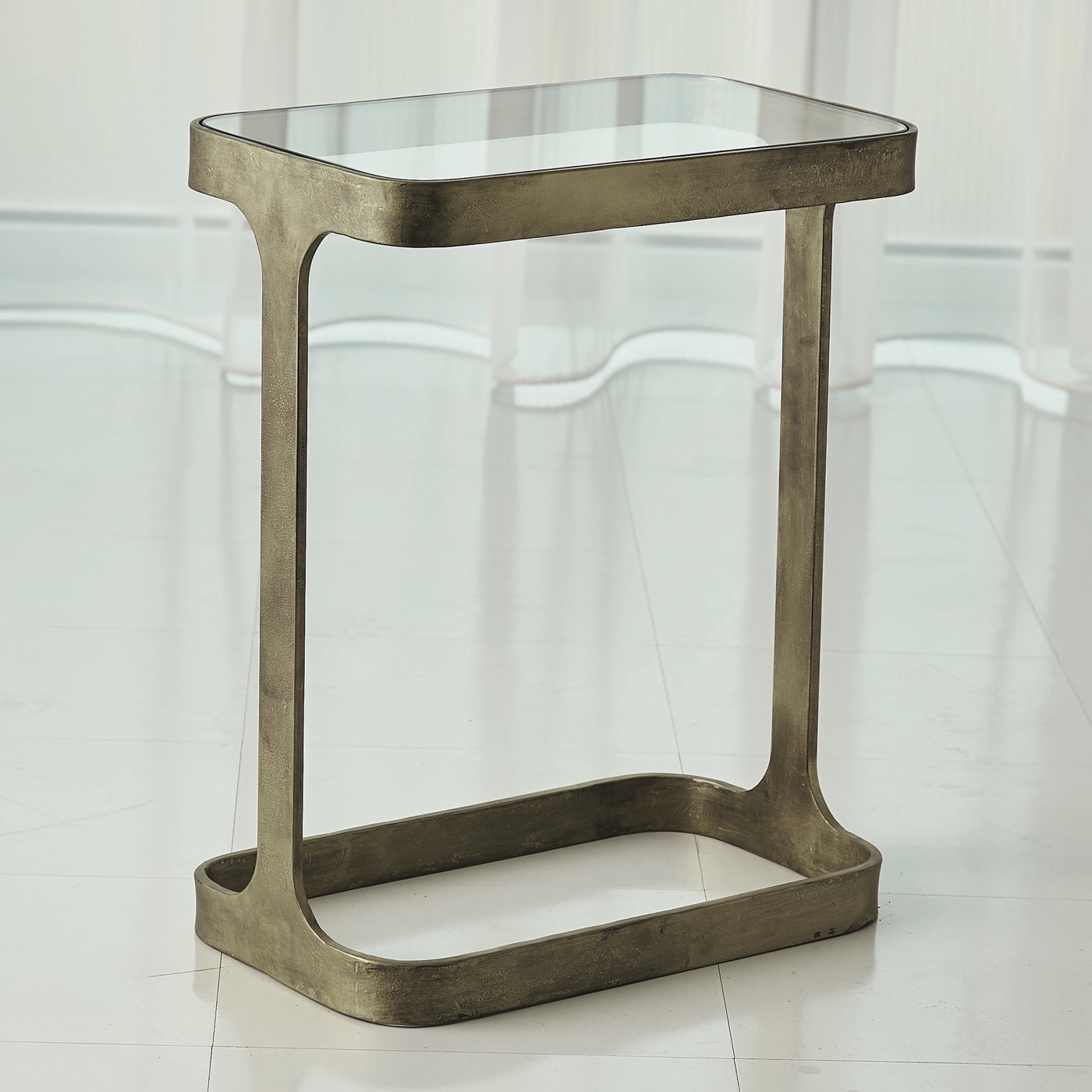 Luke Side Table Antique Gold