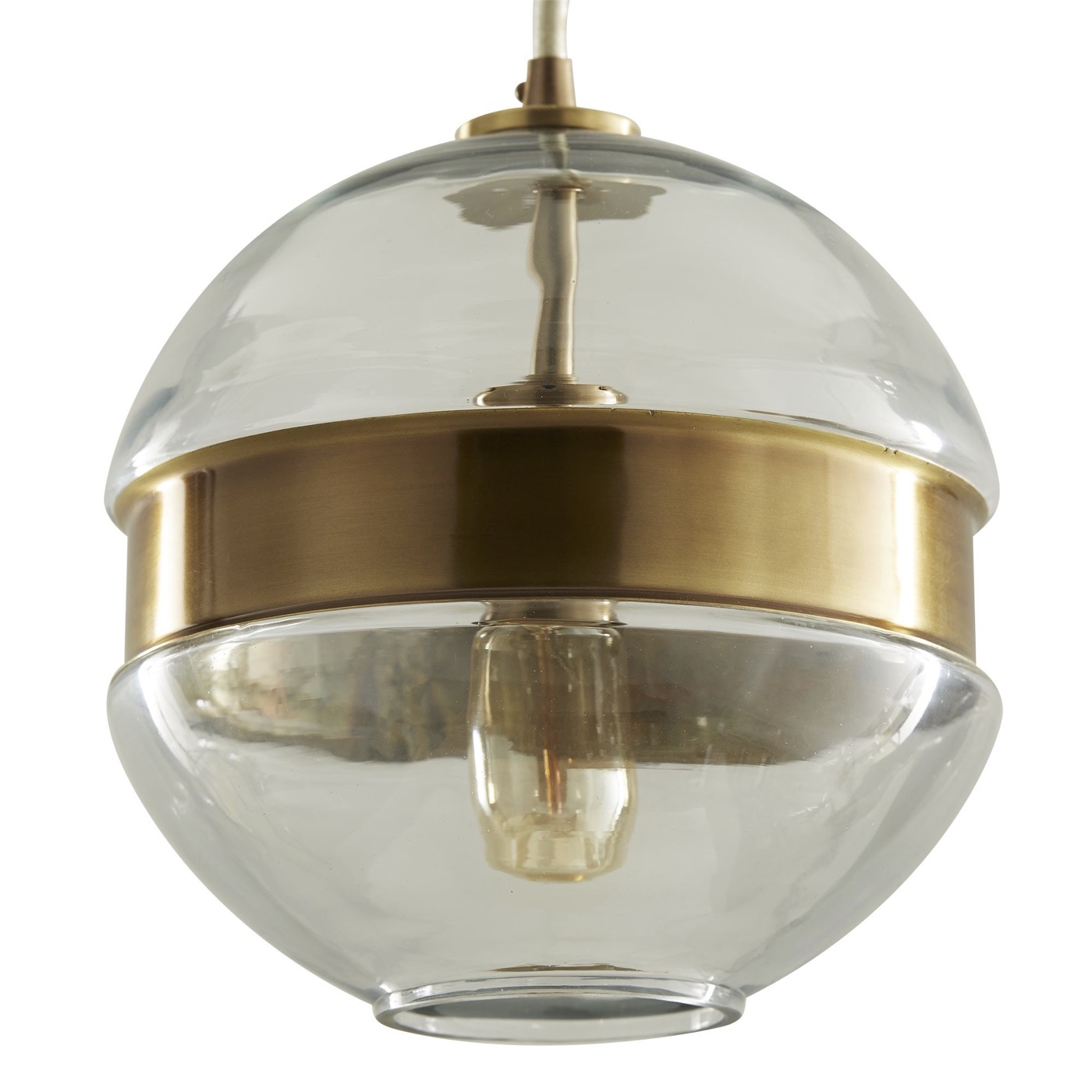 Belted Glass Pendant Sphere