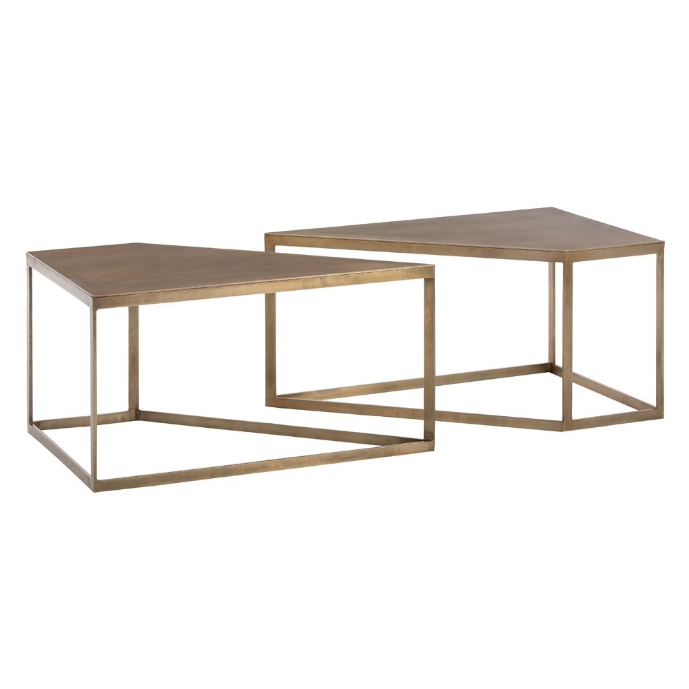 Bartlett Coffee Table Set Brass