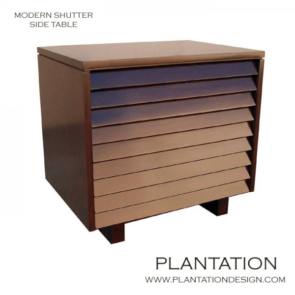 Malta Shutter Side Table