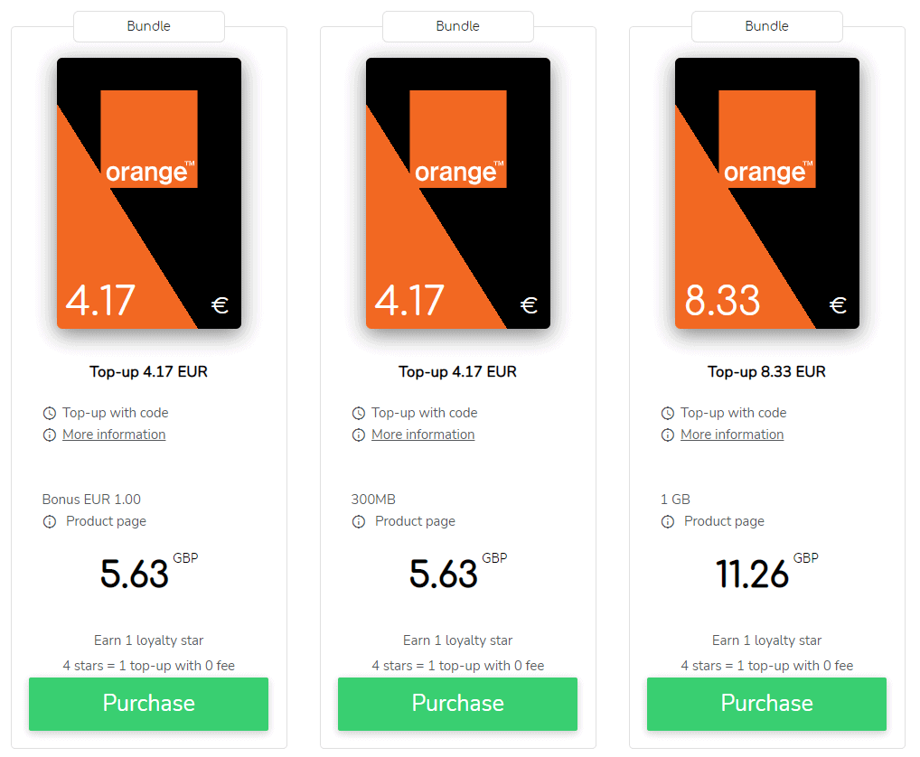 Orange card how to recharge a prepaid card?