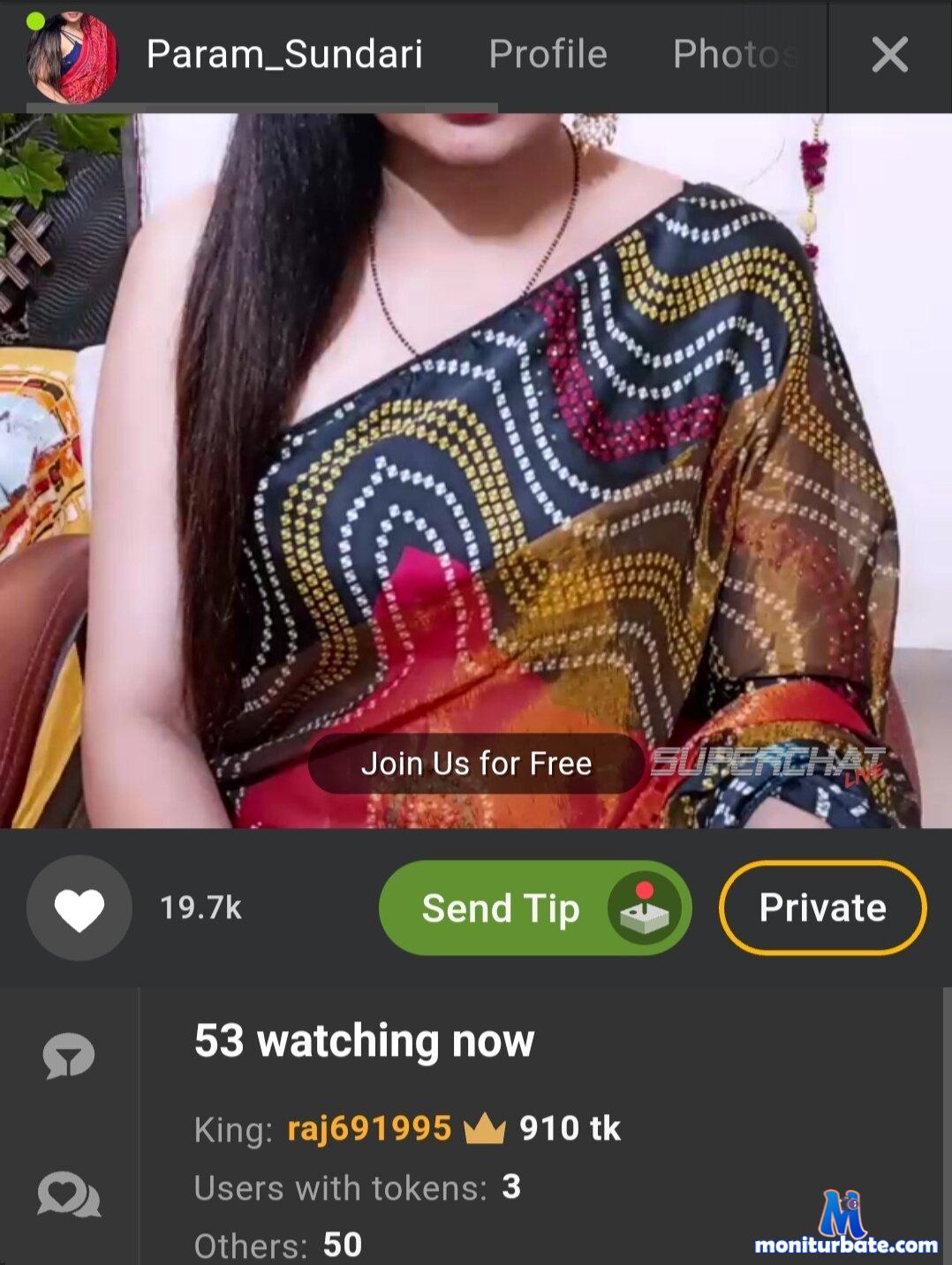 Param_Sundari's Stripchat Performer Account and Live Cam Profile details