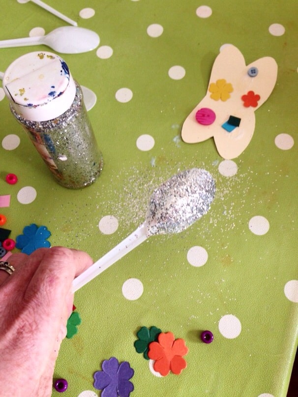 Butterfly Spoon Craft Monkey and Mouse