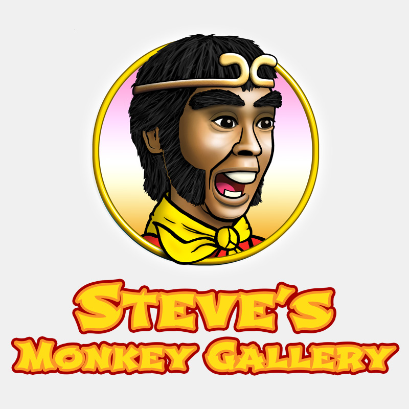 Steve's Monkey Gallery Cartoon Drawings of Monkey, Pigsy, Sandy and