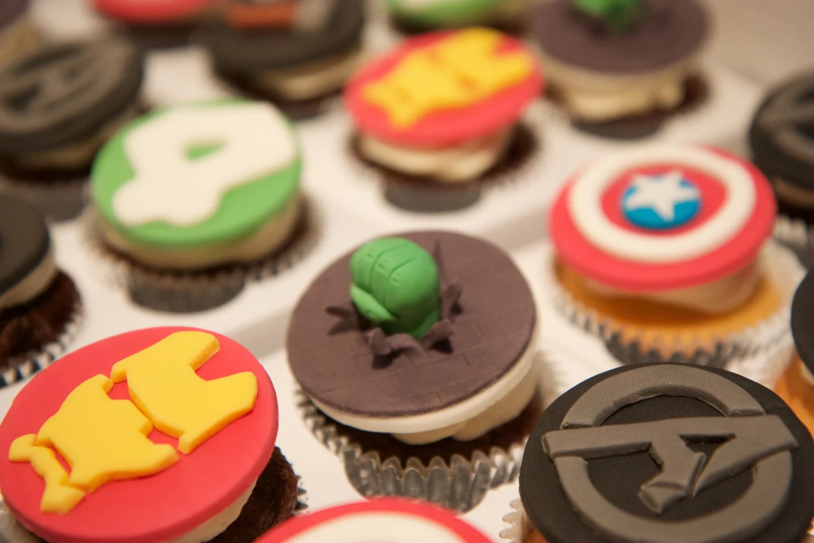 Avengers Birthday Cupcake Toppers MonkeySmiles