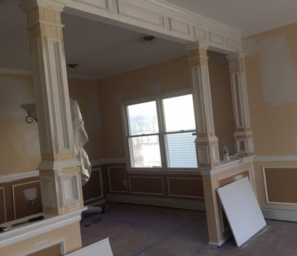Faux Columns for Wall Opening Monk's Home Improvements