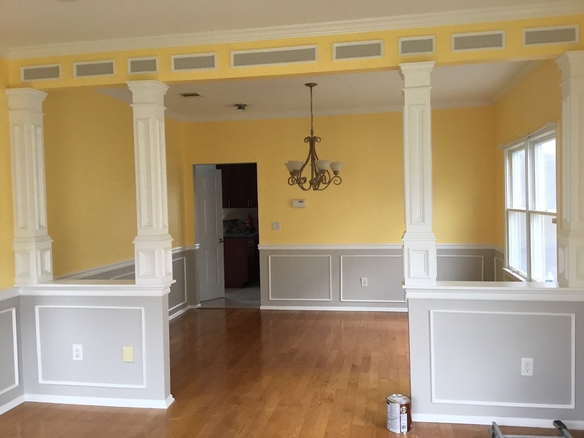 Faux Columns for Wall Opening Monk's Home Improvements