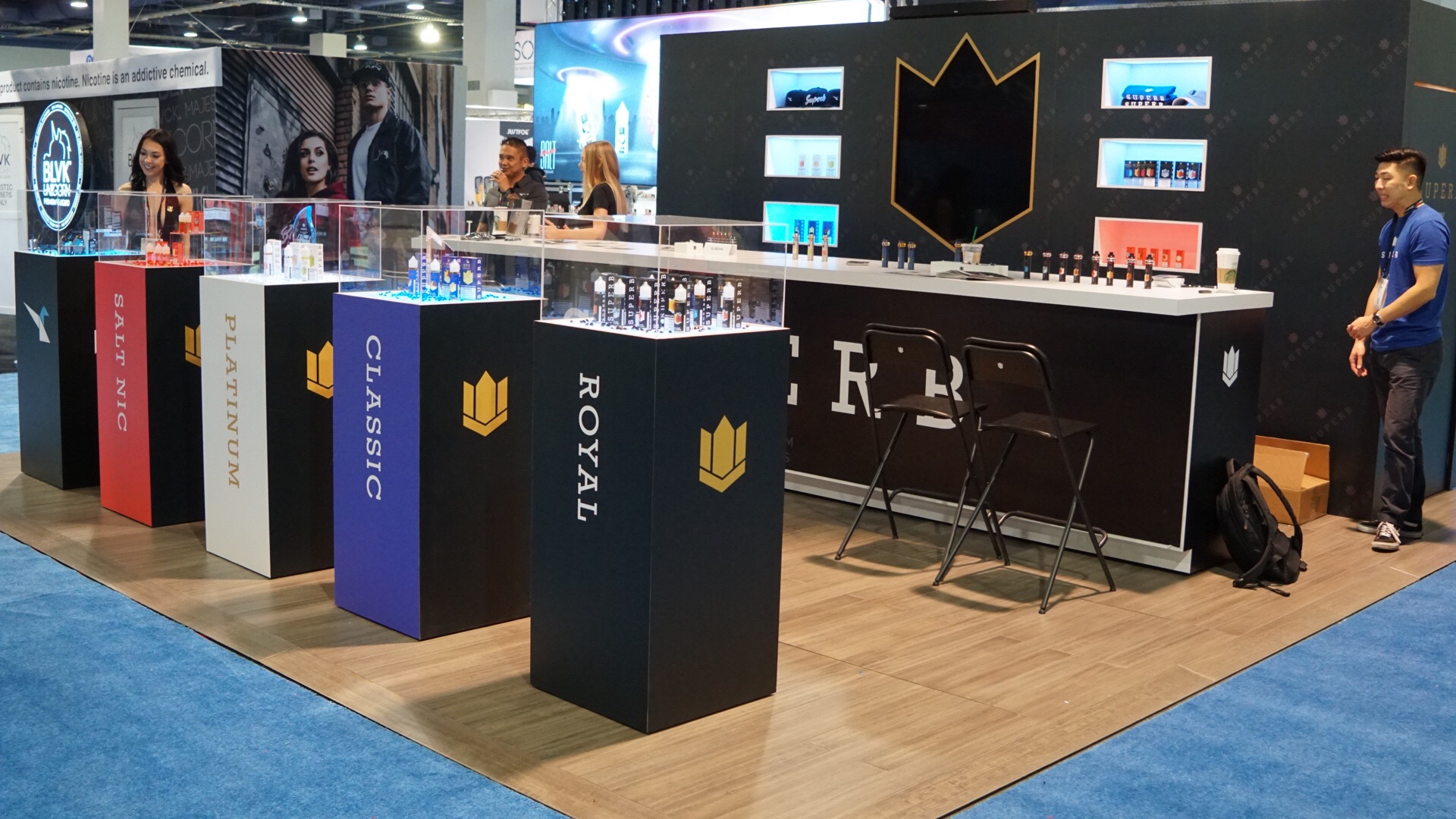 Superb Trade Show Booth at TPE Las Vegas • Monk Vibe