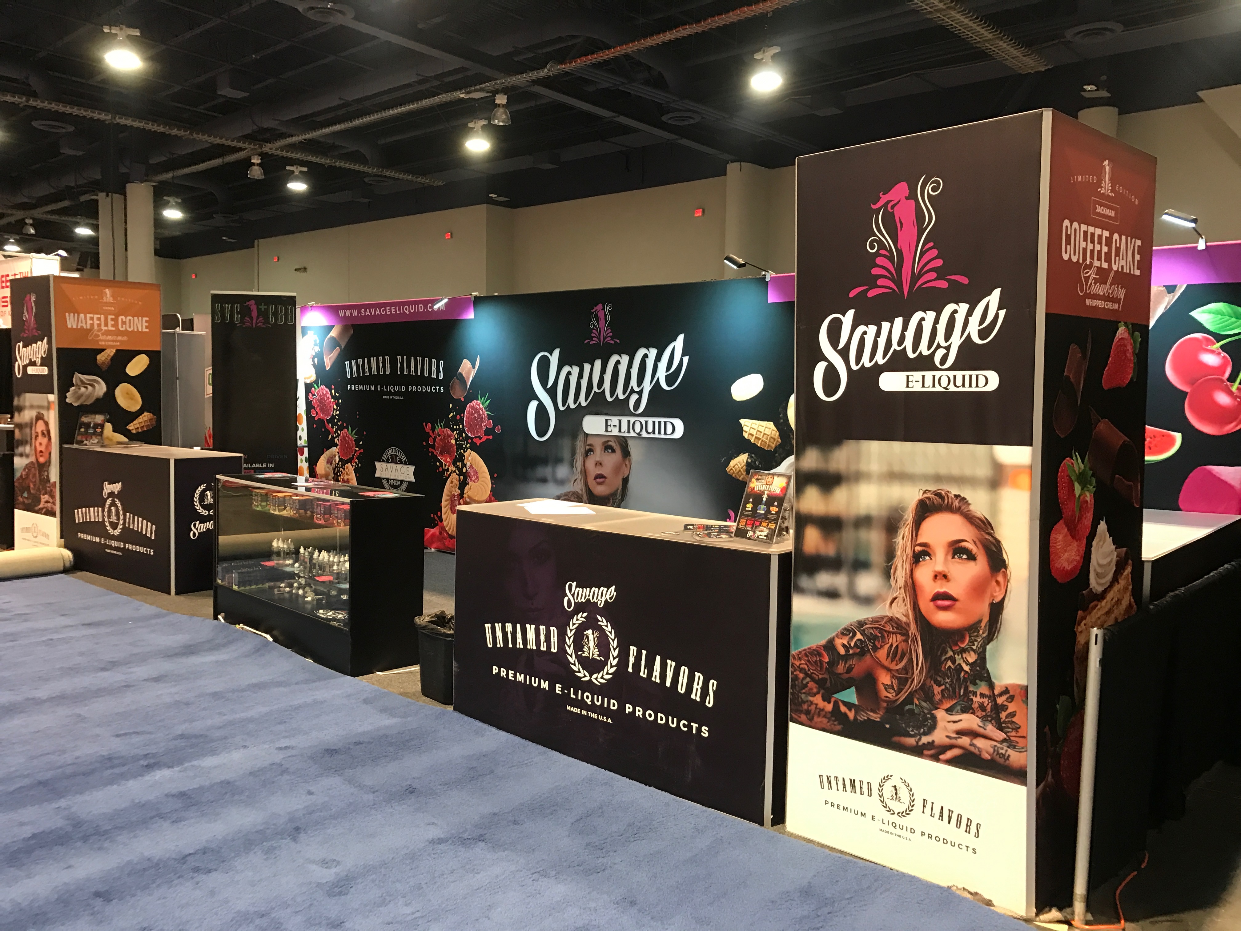 Savage ELiquid Tradeshow Booth TPE Las Vegas • Monk Vibe