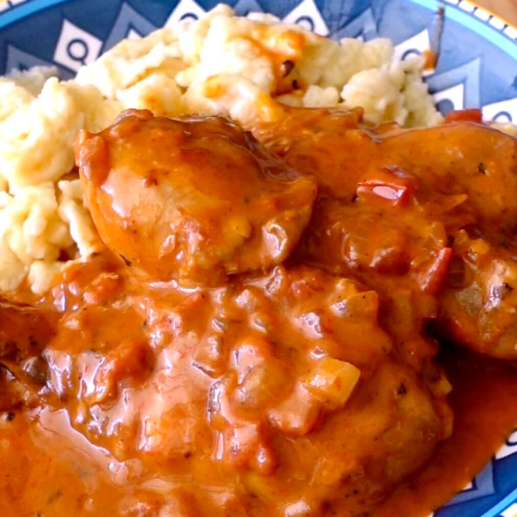 Chicken Paprikash with Nokedli Mon Mack Food