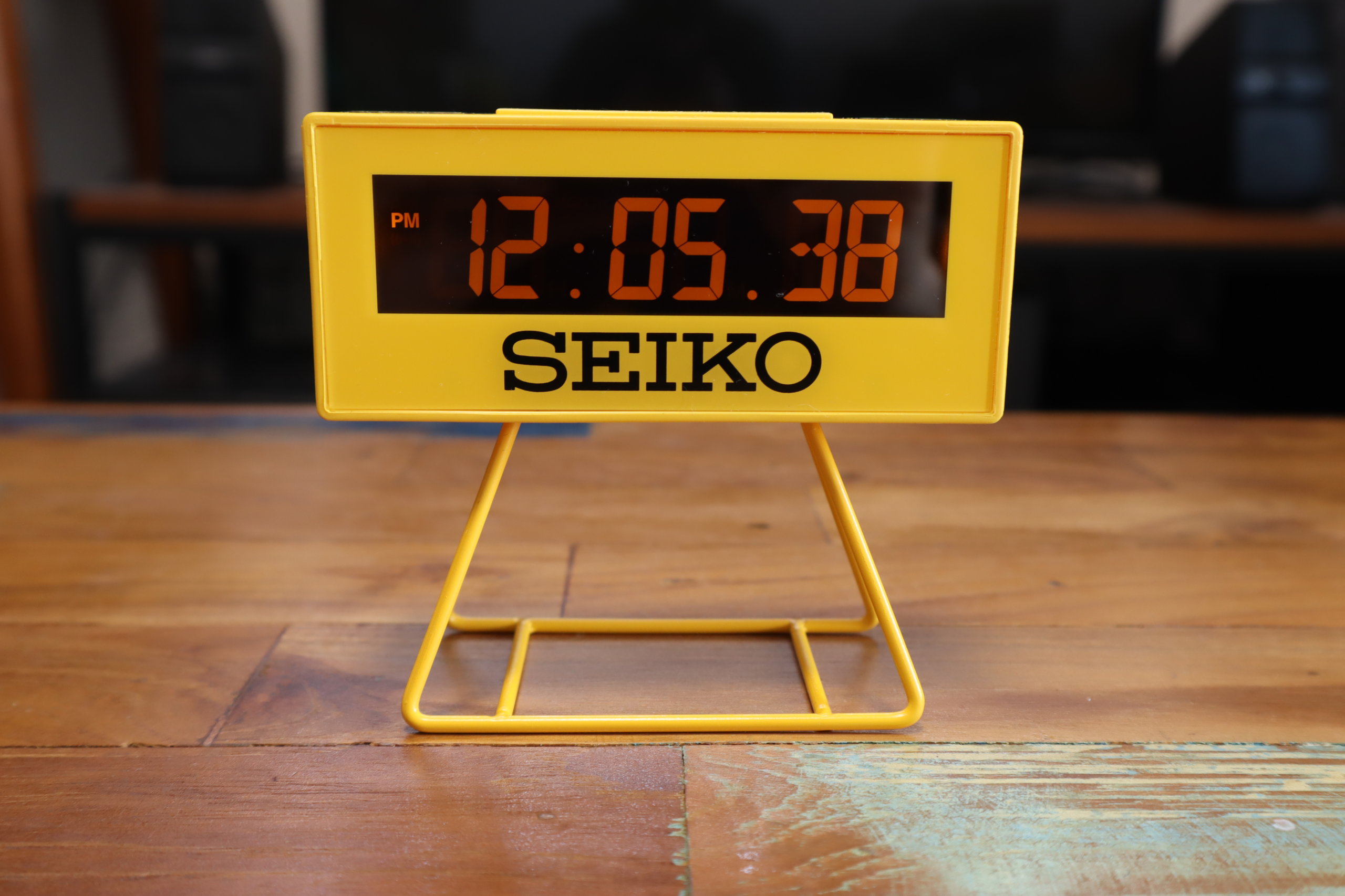 SQ815Y セイコークロック ミニスポーツタイマークロック 置き時計 イエロー SEIKO セイコータイムクリエーション 目覚まし時計