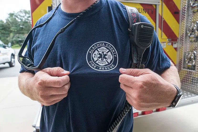 Fire Rescue Themed Mural for Fire Station 40 Monochronicle