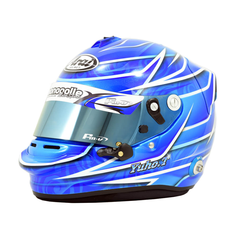 HELMET PAINT 186 ARAI GP6S YUHO monocolle mototor sport Japan