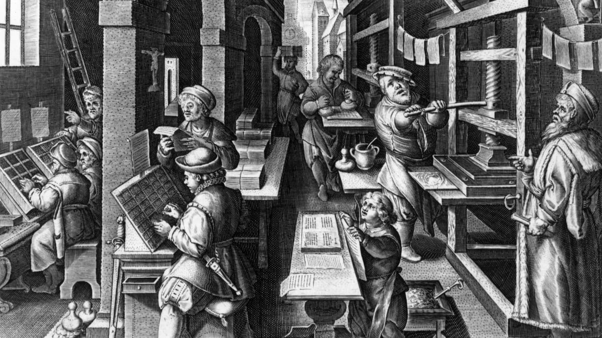 History of the printing press in England 'Monomousumi'