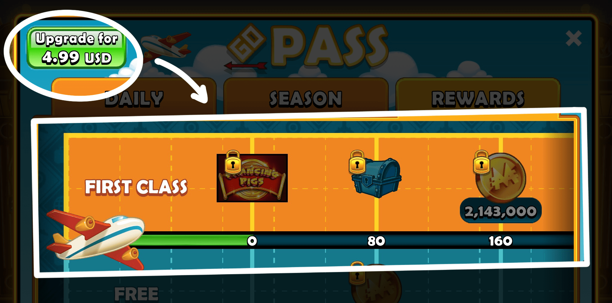 GO Pass and GO Pass First Class MONOPOLY