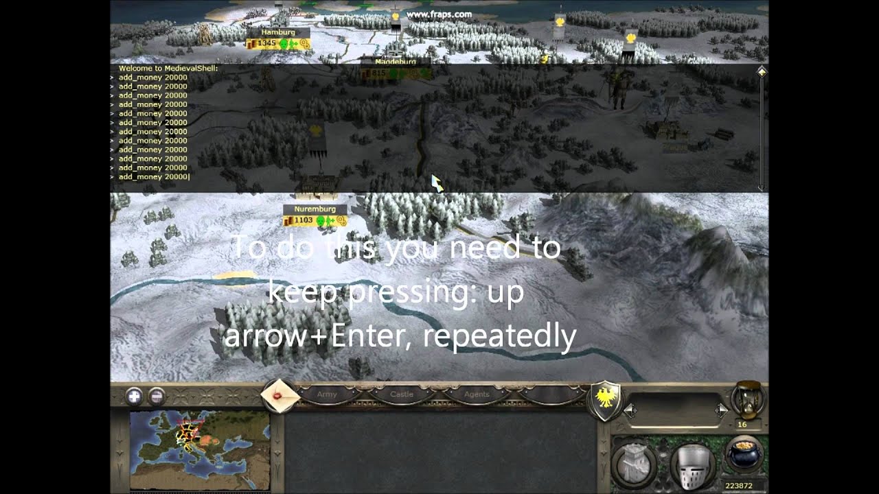 Medieval 2 Total War Cheats monoredled