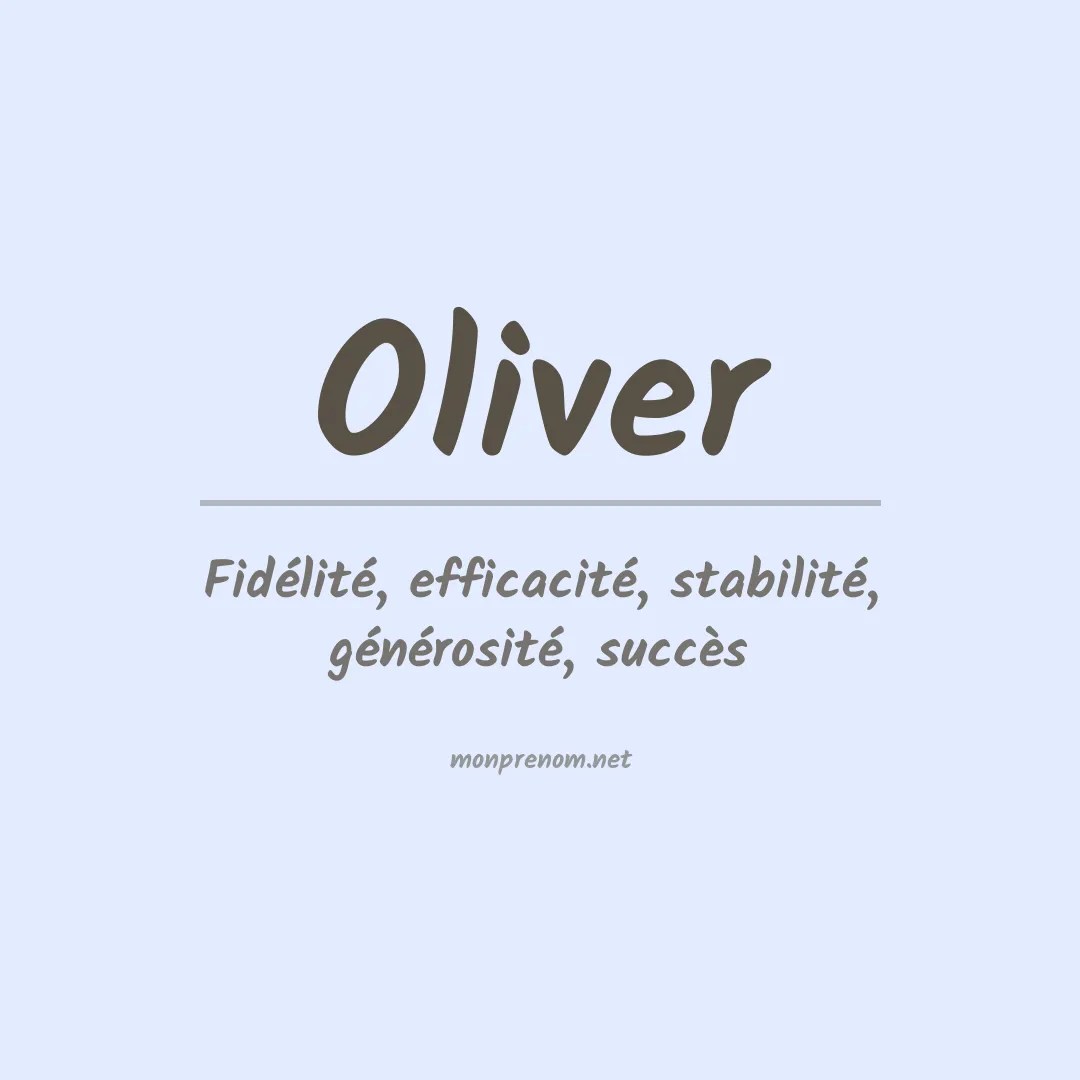 Signification du Prénom Oliver