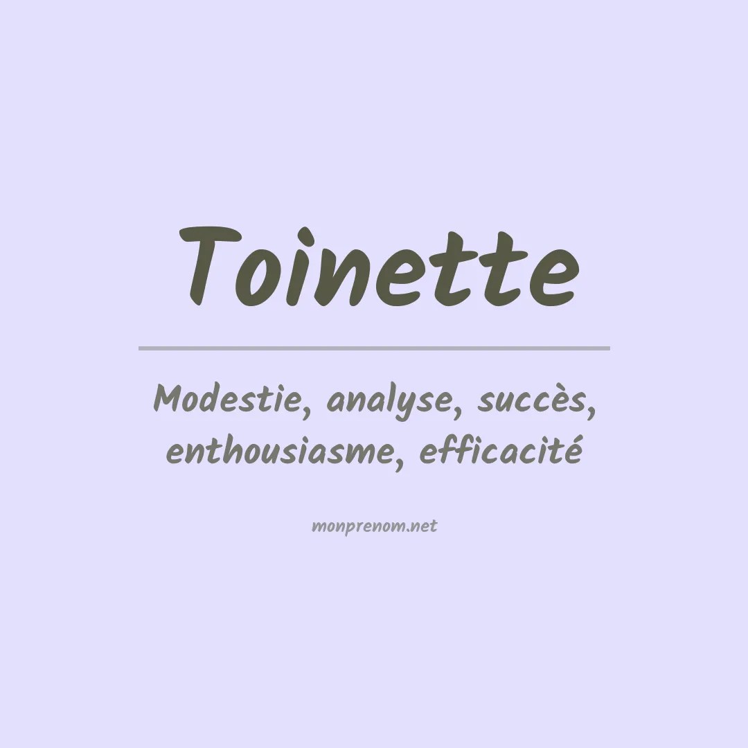 Signification du Prénom