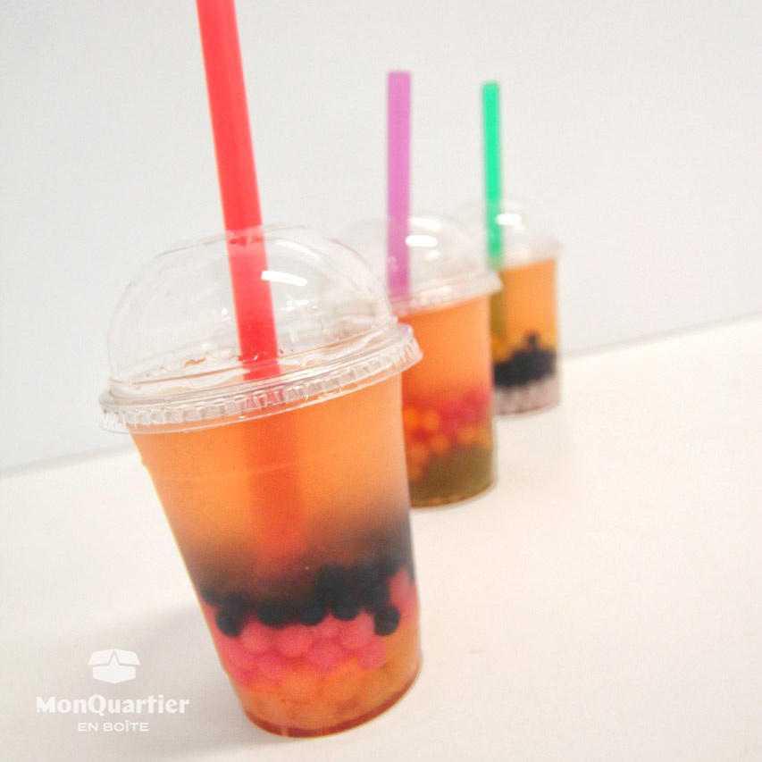 Bubble Tea Fusion canneberge, orange et bleuets MonQuartier en Boîte