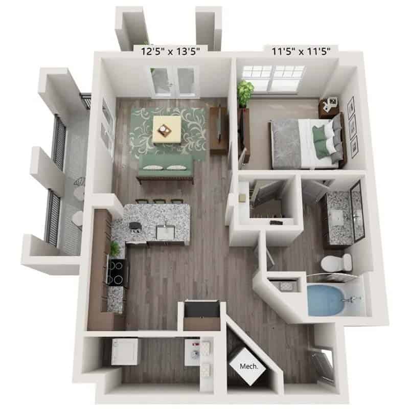 Floorplans Monroe Gates Apartments