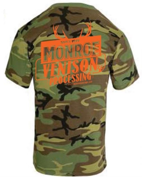 Camo Venison TShirt Monroe Sausage Yeah, It's that Good