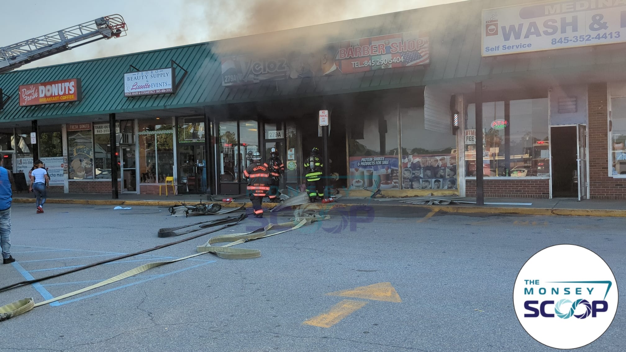 SECOND FIRE IN ONE HOUR Spring Valley Barber Shop Destroyed In Blaze