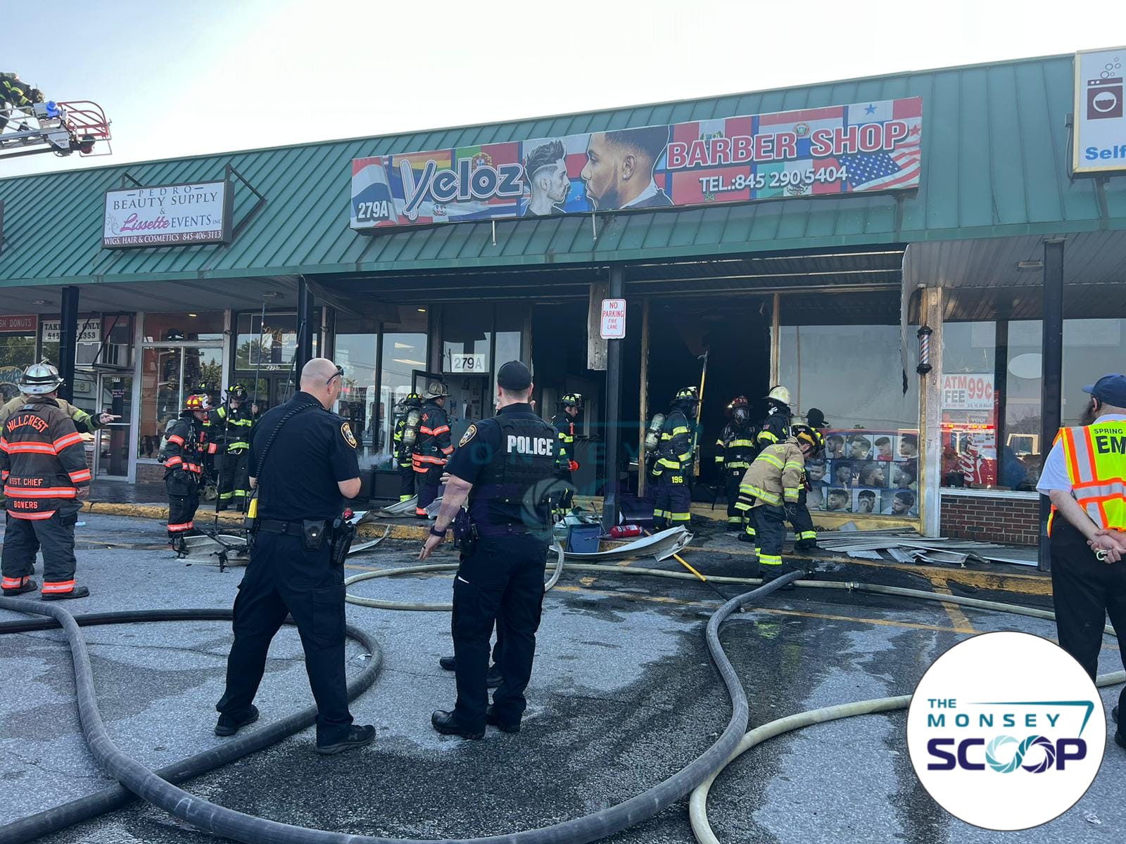 SECOND FIRE IN ONE HOUR Spring Valley Barber Shop Destroyed In Blaze