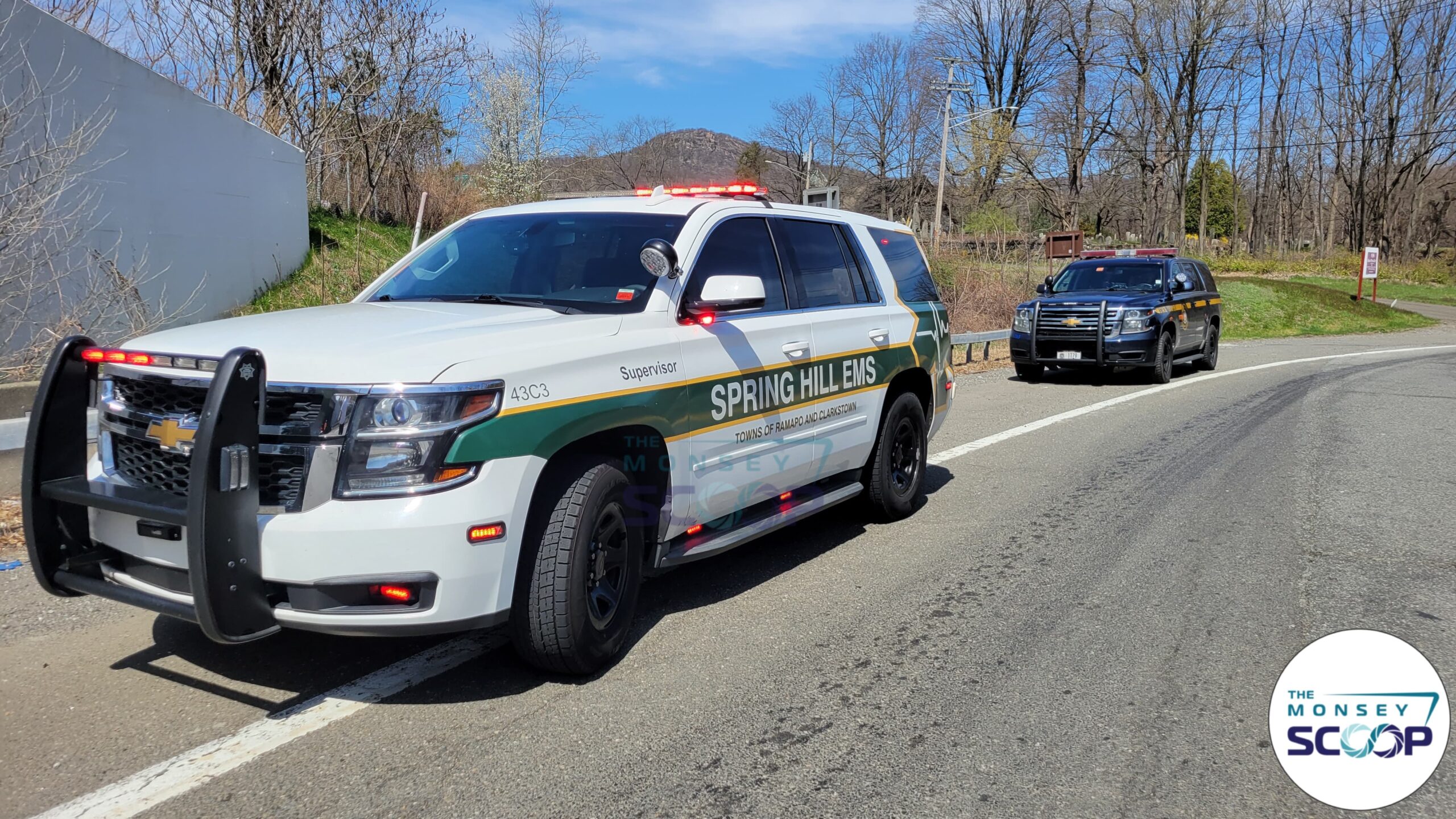 Dump Truck Overturns on Route 17 in Hillburn After Striking Overpass
