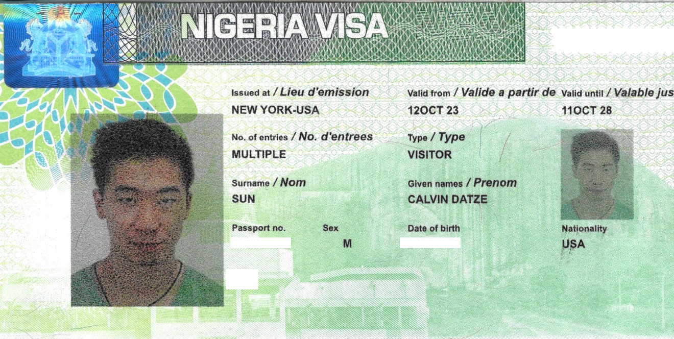 The Nigerian Tourist Visa for Americans/USA Passports The Monsoon Diaries