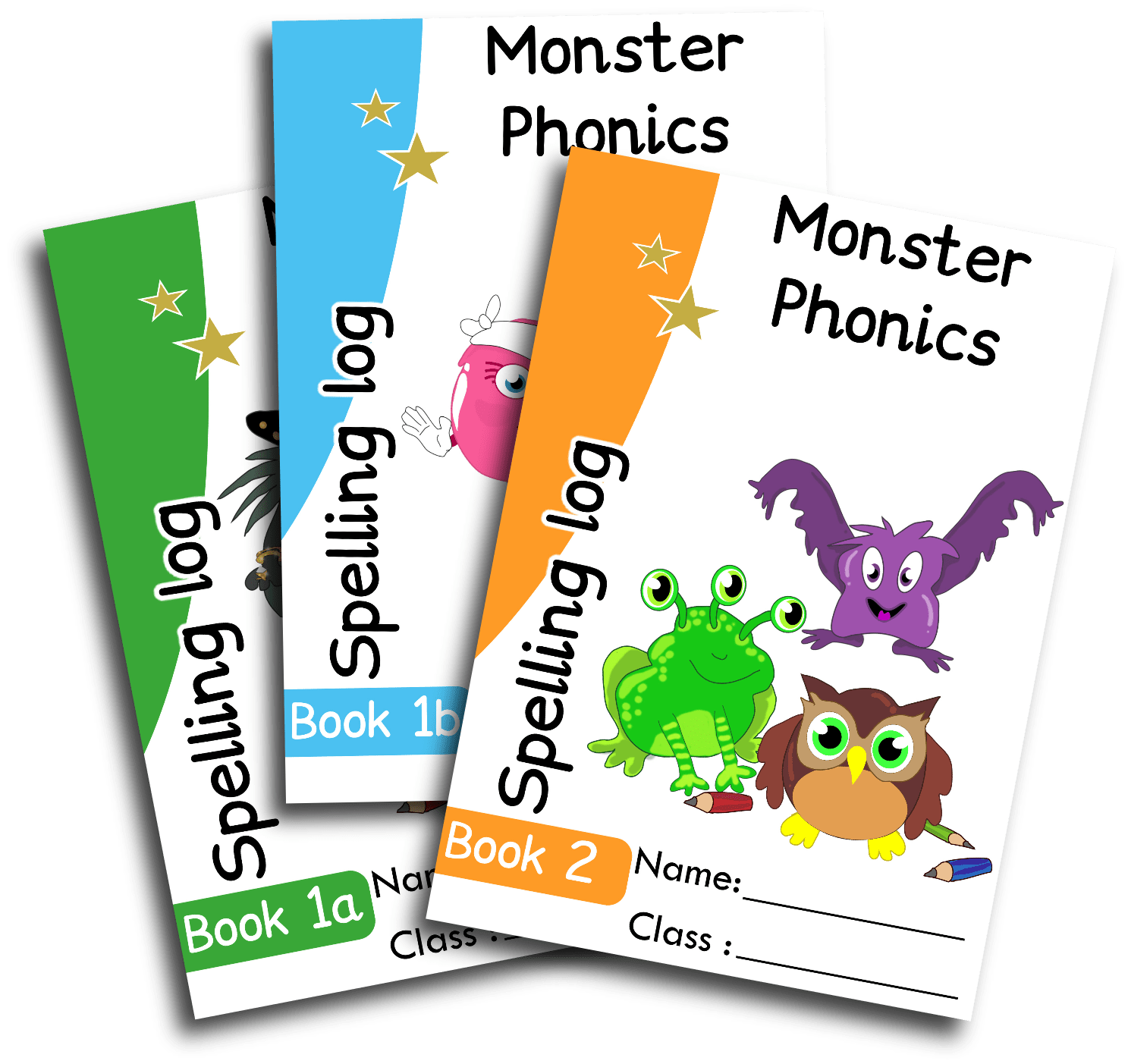 Spelling Log Book 1B (Year 1) Set Of 5 Monster Phonics