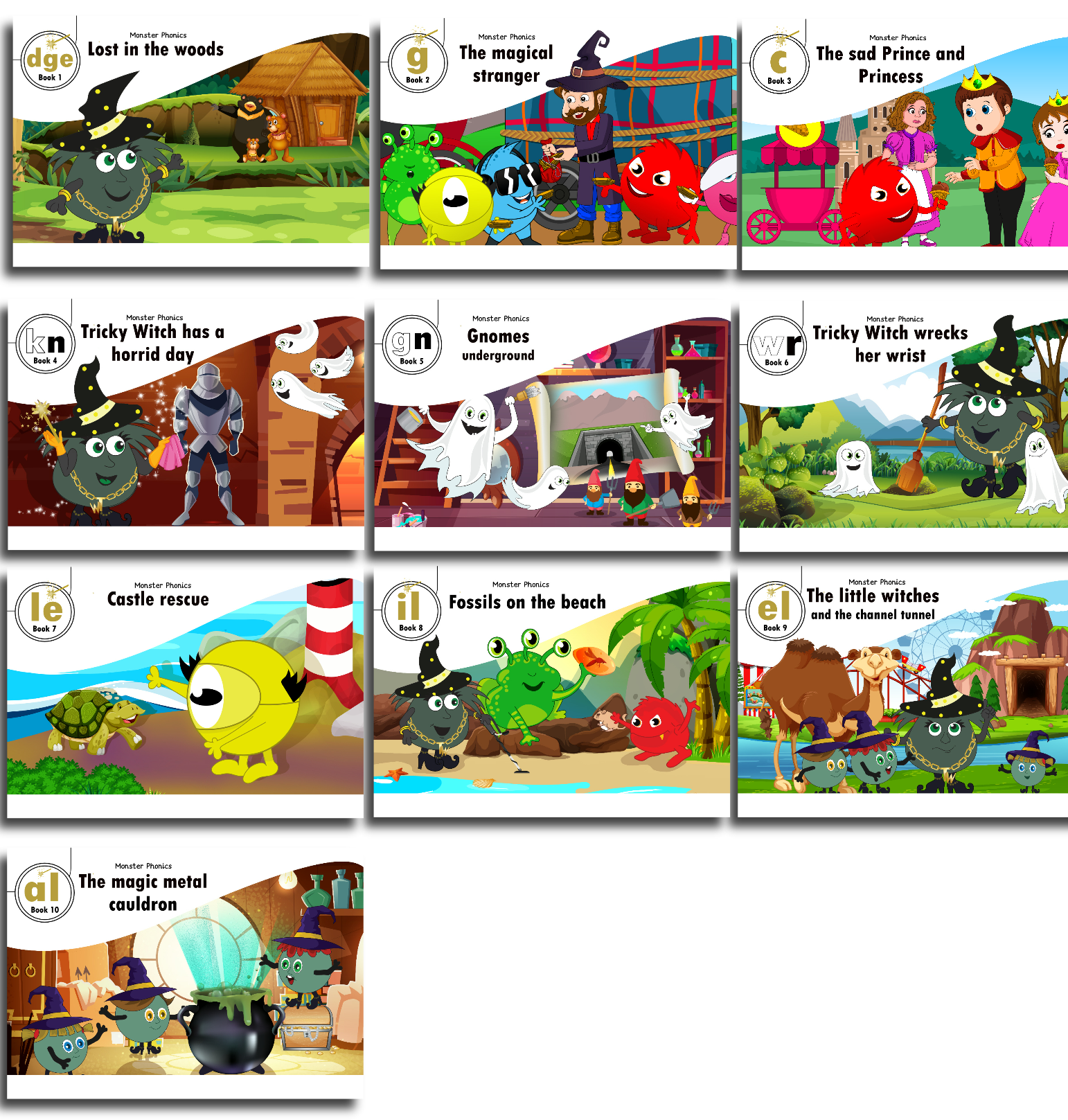 Stage 9 Set Of 10 Reading Books Monster Phonics