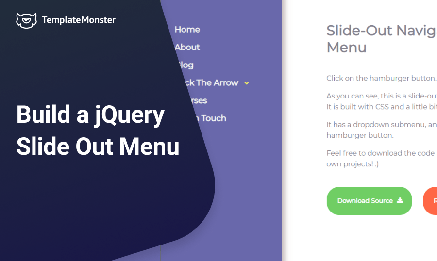 Building a jQuery Slide Out Navigation Menu CSS3