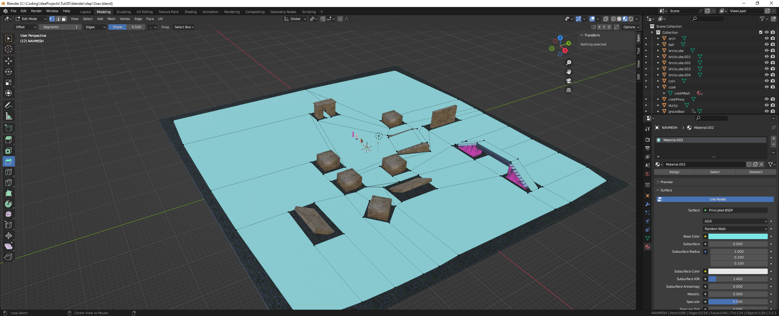 3D Tutorial Step 19 Navigation Mesh Coding Adventures