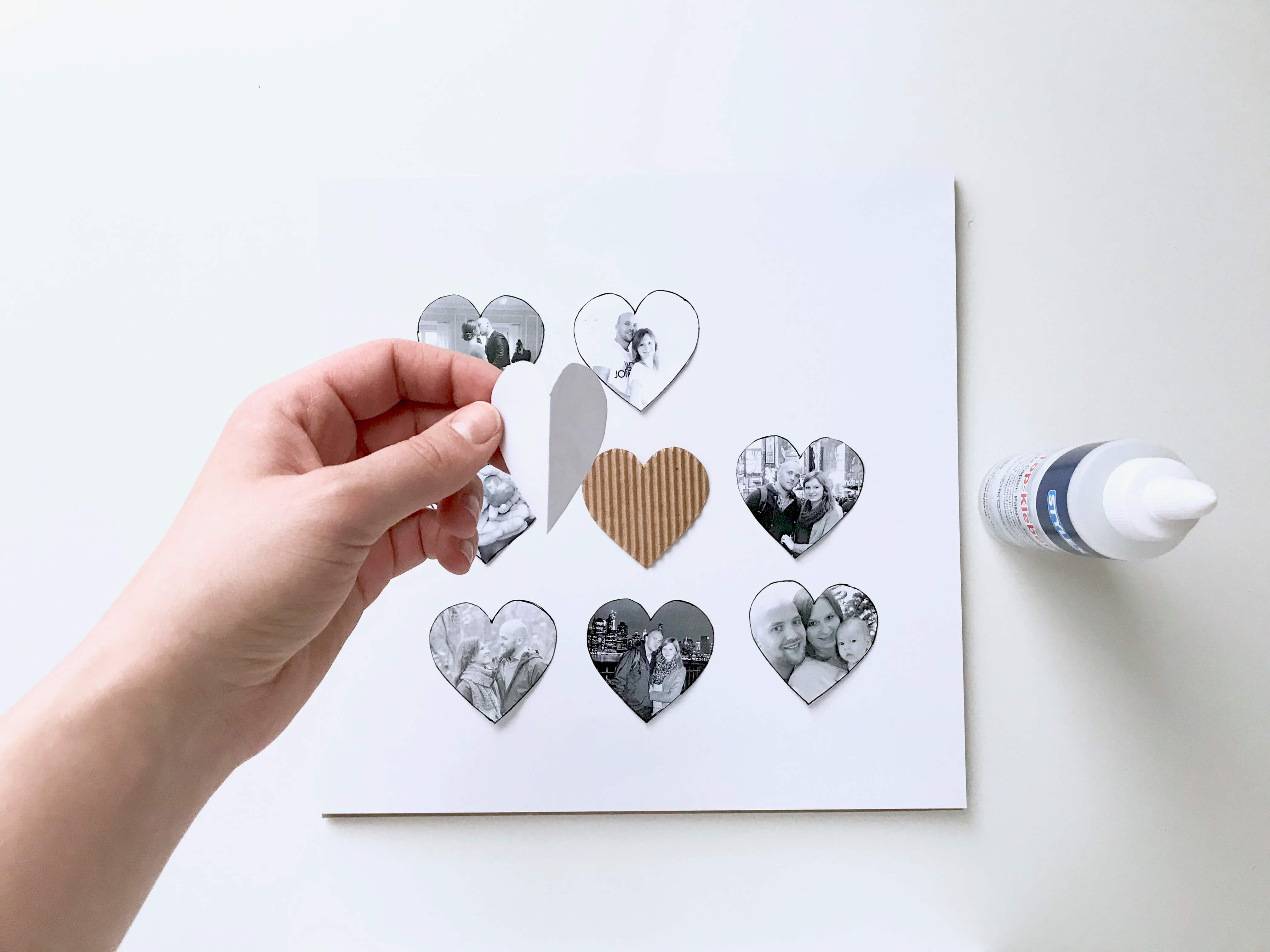 DIY 3D Bilderrahmen Geschenkidee zum Valentinstag