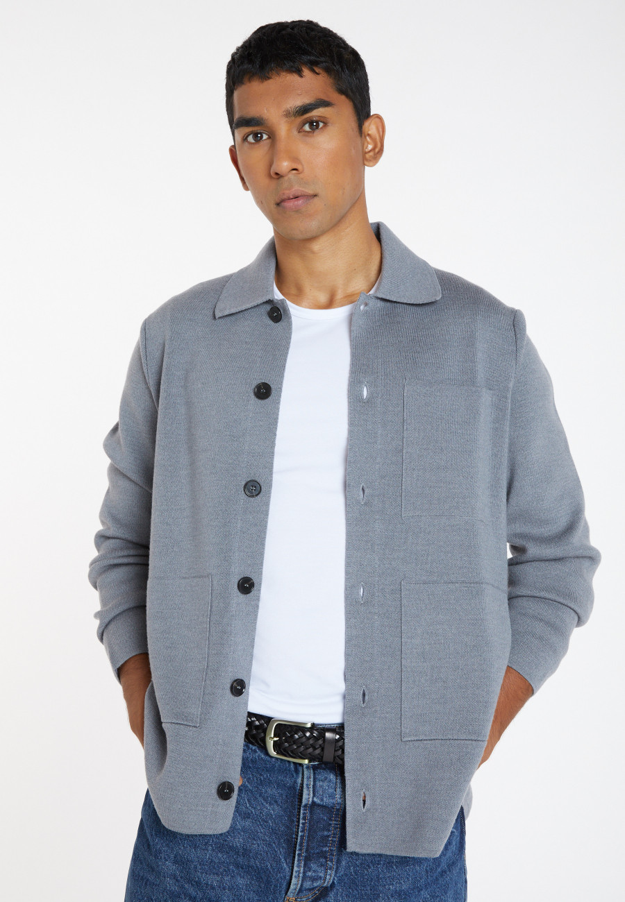 Merino wool buttondown jacket Samuel