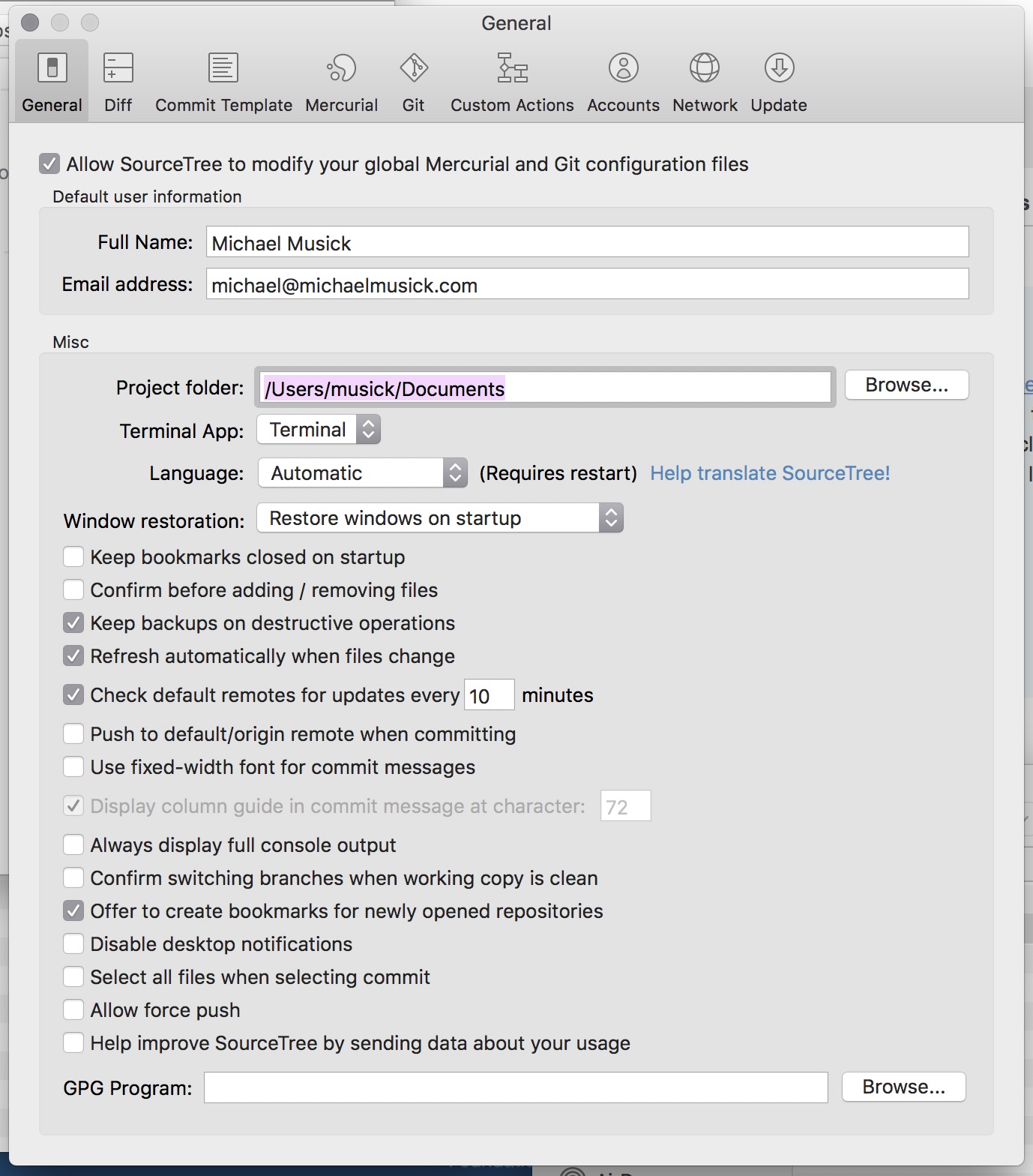 Git Gui Sourcetree