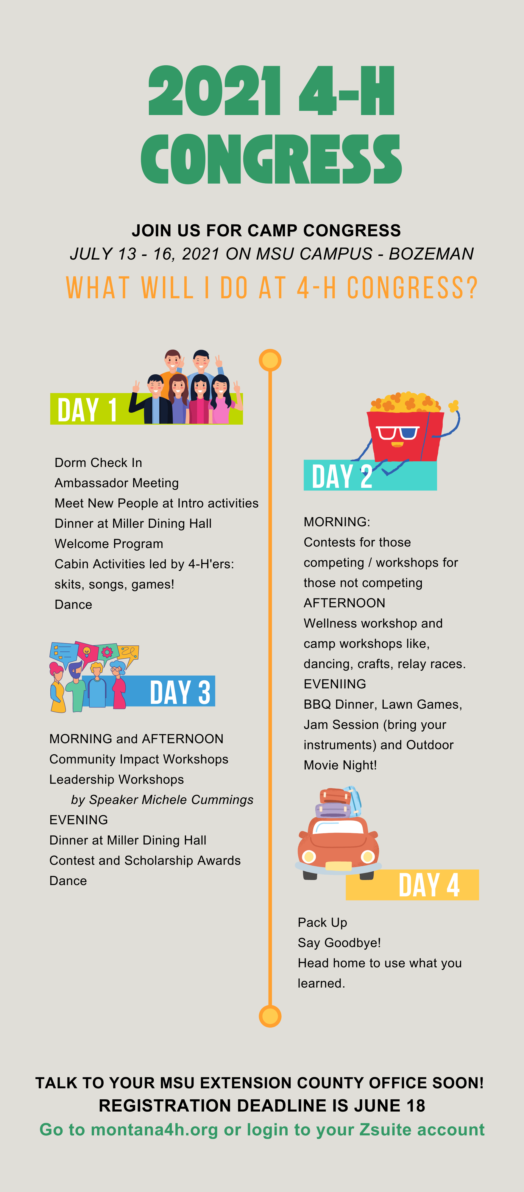 Bozeman Calendar Of Events 2023 Montana 4-H Congress - Montana 4H - Montana State University Extension | Montana State University