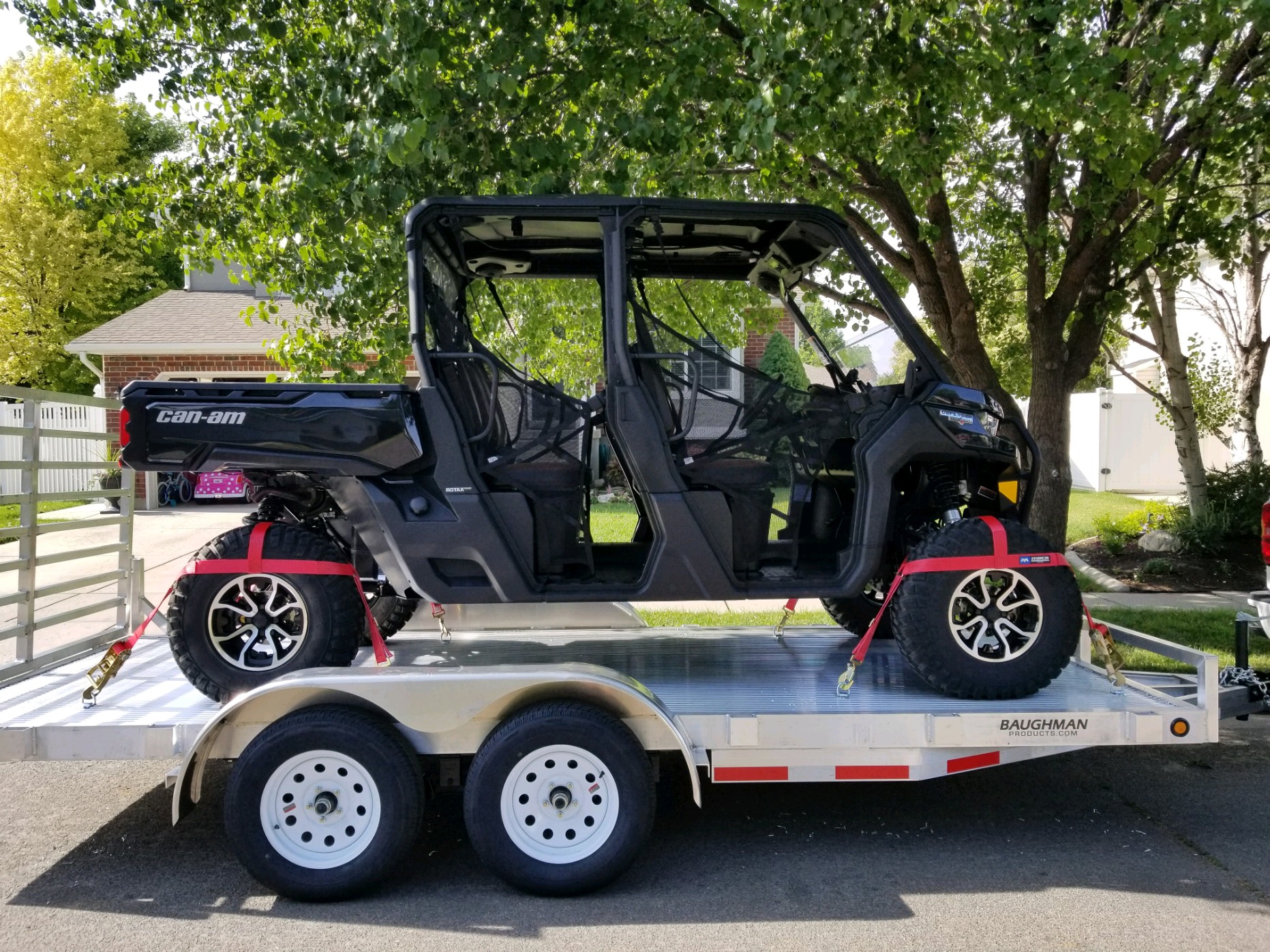 FBR Open Deck Aluminum Trailer (Flatbed Rear Gate) Montana Trailer