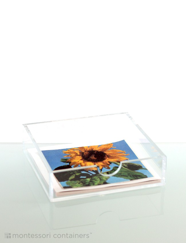 Metal Inset Paper Containe Montessori Containers