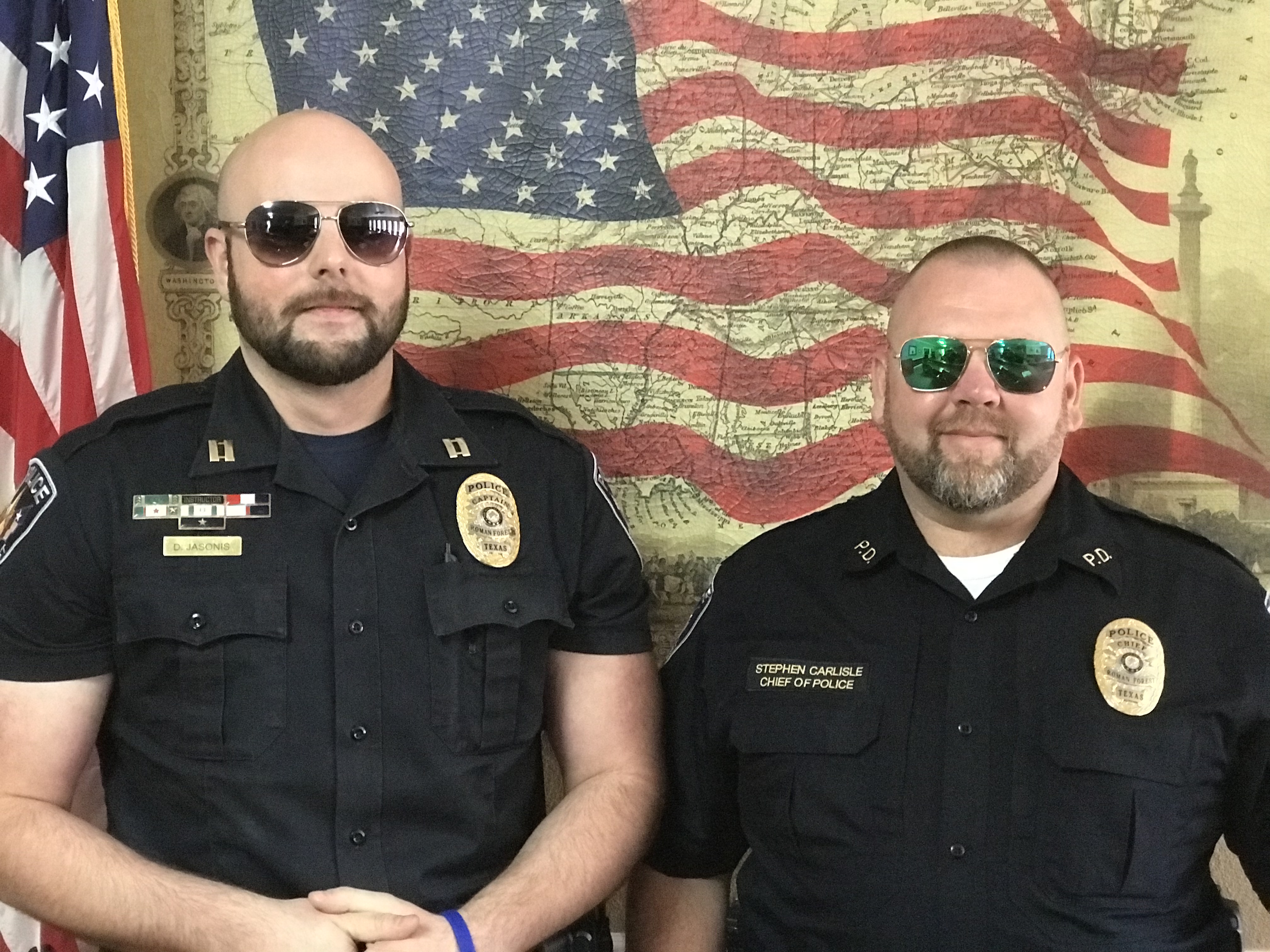 Roman Forest Police participate in Noshave November! Montgomery