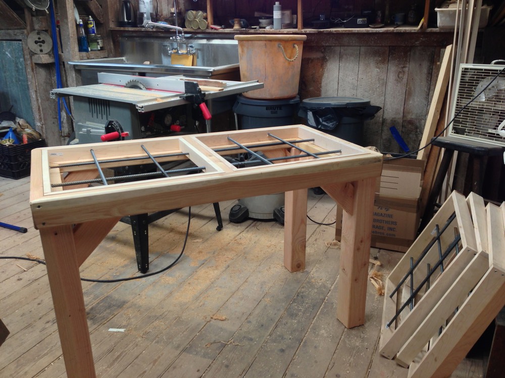 Wedging table at atuck Village Drew Montgomery