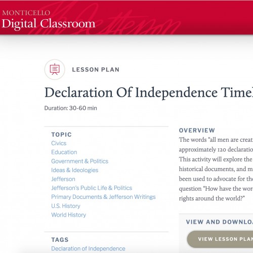 Monticello for Kids Livestream Thomas Jefferson's Monticello