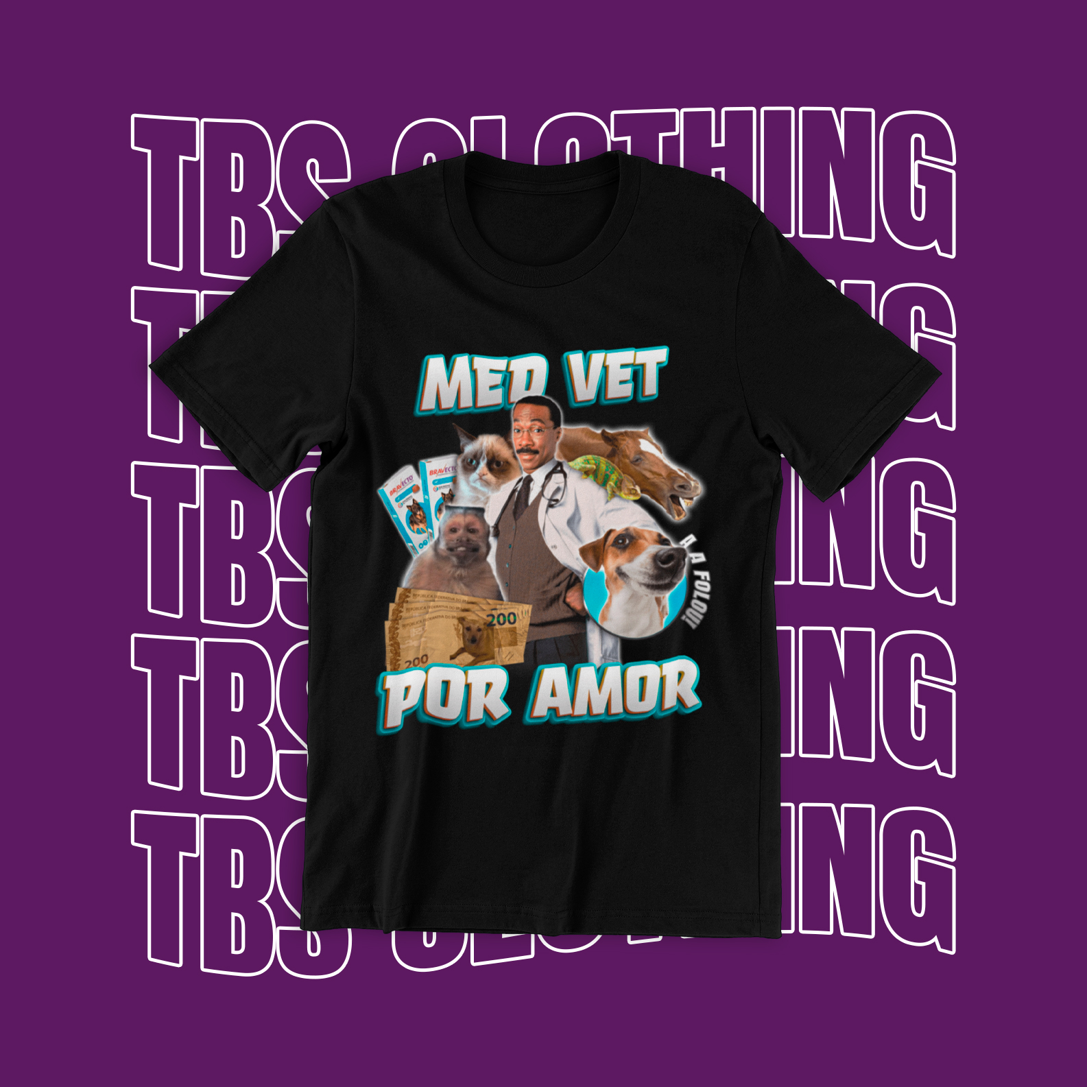 TShirt Classic Med vet por amor em TBS Clothing