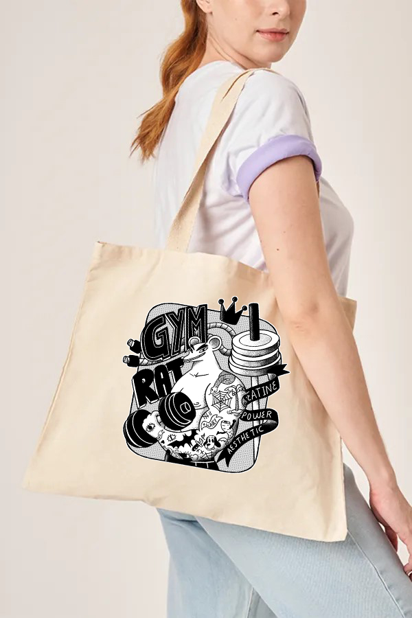 ECO BAG GRANDE Ecobag Gym Rat Aesthetic R38,90 em